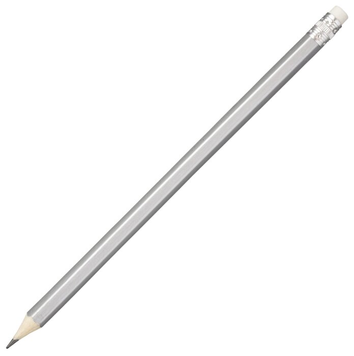 Index Набор чернографитных карандашей 30 штук с ластиком HB серебристый корпус (I3000) (фото modal 2)