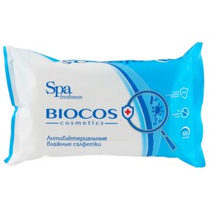 Влажные салфетки BioCos антибактериальные (фото modal nav 1)