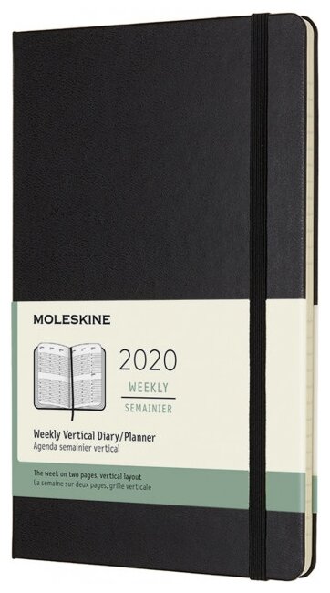 Еженедельник Moleskine Classic WKLY Vertical Large датированный на 2020 год, 72 листов (фото modal 1)