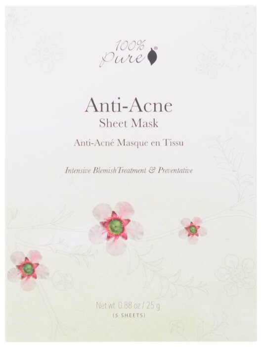 100% Pure Маска для лица Anti-Acne sheet mask (фото modal 1)