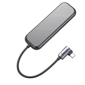 USB-концентратор Baseus Multi-functional HUB Type-C - 4xUSB+PD (CAHUB-EZ0G), разъемов: 5 (фото modal nav 2)