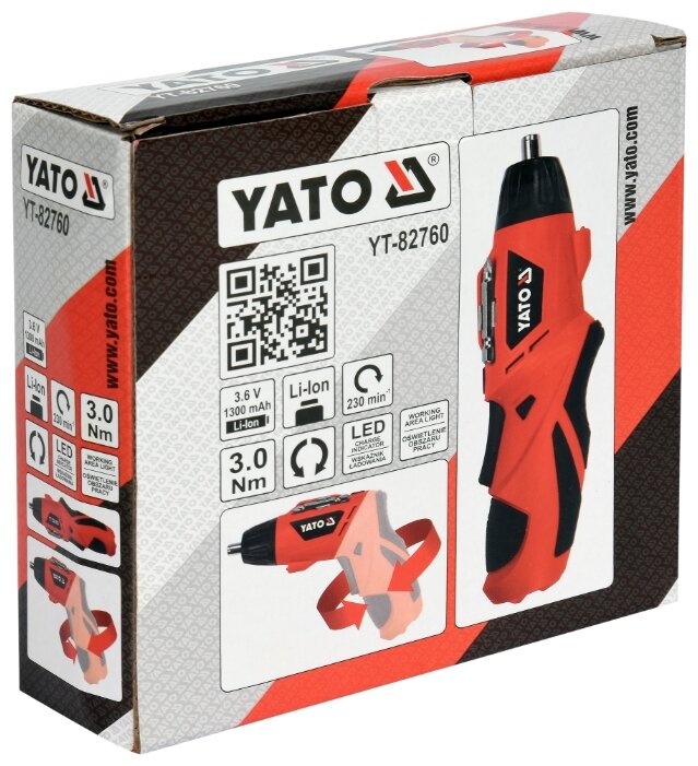 Аккумуляторная отвертка YATO YT-82760 (фото modal 5)