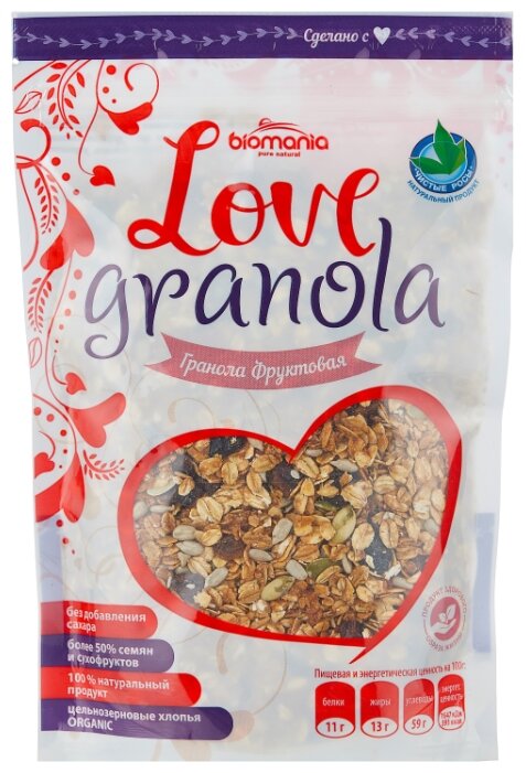 Гранола Love Granola хлопья Фруктовая, дой-пак (фото modal 1)