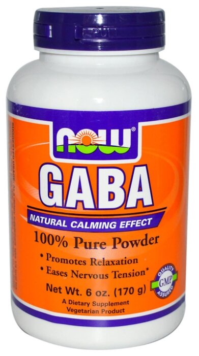 Аминокислота NOW GABA Powder (170 г) (фото modal 1)