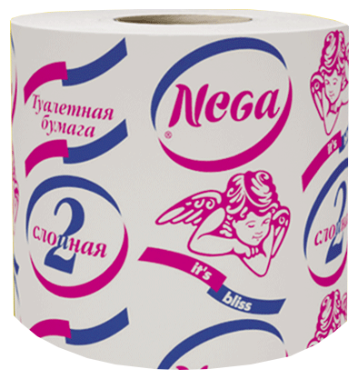 Туалетная бумага Nega белая двухслойная (фото modal 2)