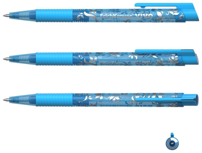 ErichKrause ручка шариковая Vivo Spring в блистере, 0.7 мм (45025) (фото modal 2)
