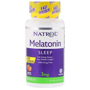 Мелатонин Natrol Melatonin 3 mg Fast Dissolve (90 таблеток) (фото modal nav 1)