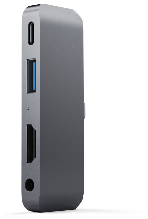 USB-концентратор Satechi Aluminum Type-C Hub Adapter, разъемов: 4 (фото modal 1)