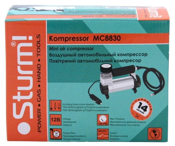 Автомобильный компрессор Sturm! MC8830 (фото modal 4)
