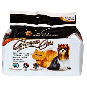 Пеленки для собак впитывающие Glamour Cats SAP 45х30 см (фото modal nav 2)