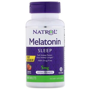 Мелатонин Natrol Melatonin 5 mg Fast Dissolve (90 таблеток) (фото modal nav 1)
