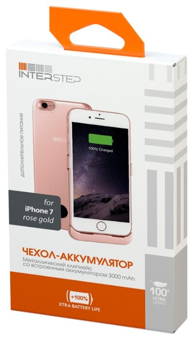 Чехол-аккумулятор INTERSTEP Metal battery case для iPhone 7/8 (фото modal 14)