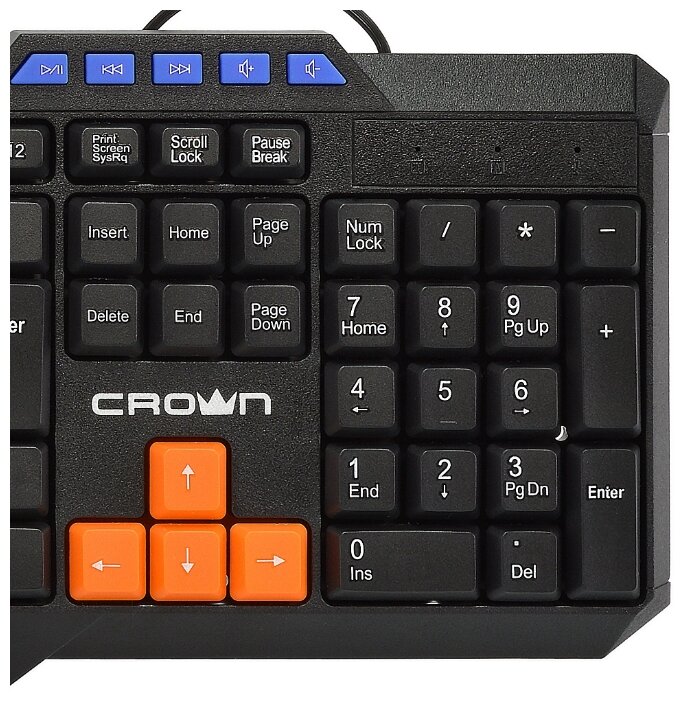 Клавиатура CROWN MICRO CMK-482 Black USB (фото modal 3)