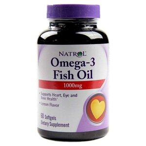 Рыбий жир Natrol Omega-3 Fish Oil 1000 mg (60 капсул) (фото modal nav 1)