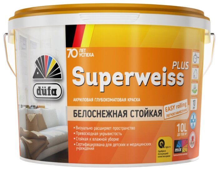 Акриловая краска Dufa Superweiss Plus (фото modal 1)