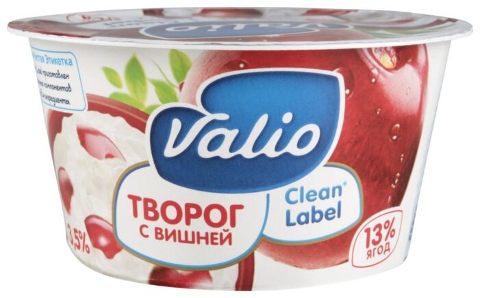 Valio Творог с вишней 3.5%, 140 г (фото modal 1)