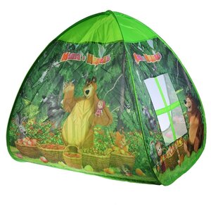 Палатка Играем вместе Маша и медведь с тоннелем в сумке GFA-TONMB01-R (фото modal nav 4)