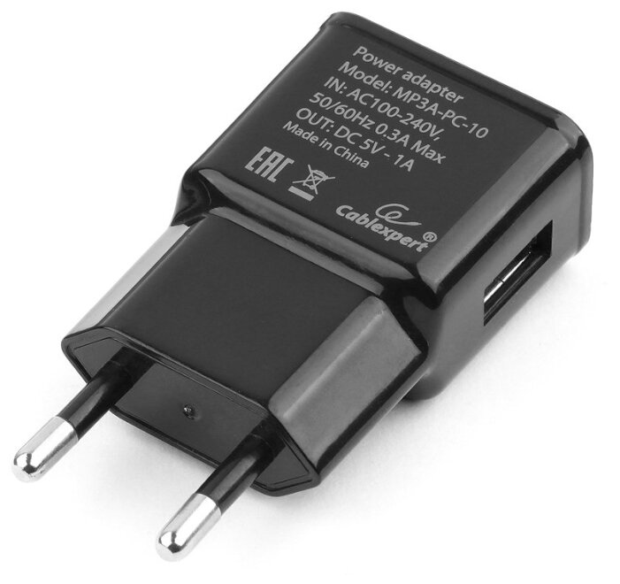 Сетевая зарядка Cablexpert MP3A-PC-10 (фото modal 2)