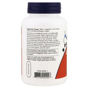 Аминокислота NOW L-Glutamine 500 mg (120 капсул) (фото modal nav 3)
