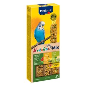 Лакомство для птиц Vitakraft Big Pack для волнистых попугаев Ананас, банан и киви (фото modal nav 1)