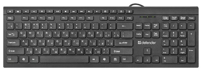 Клавиатура Defender BlackEdition SB-550 RU Black USB (фото modal 1)
