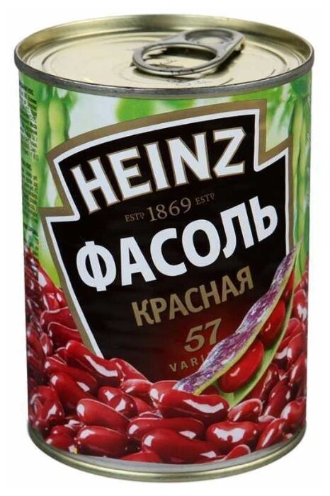 Фасоль Heinz красная, жестяная банка 400 г (фото modal 1)