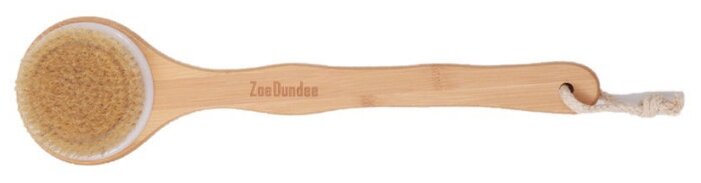 Щетка Zoe Dundee для сухого массажа тела c длинной ручкой (фото modal 1)