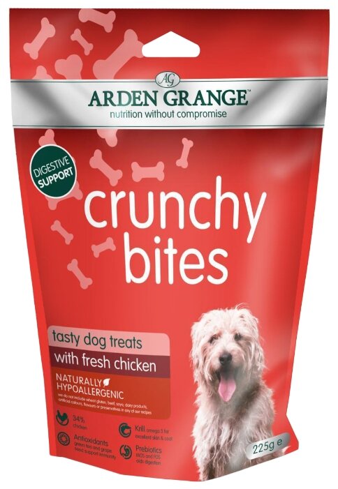 Лакомство для собак Arden Grange Crunchy Bites с курицей (фото modal 1)