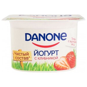 Йогурт Danone Клубника 2.9%, 110 г (фото modal nav 2)