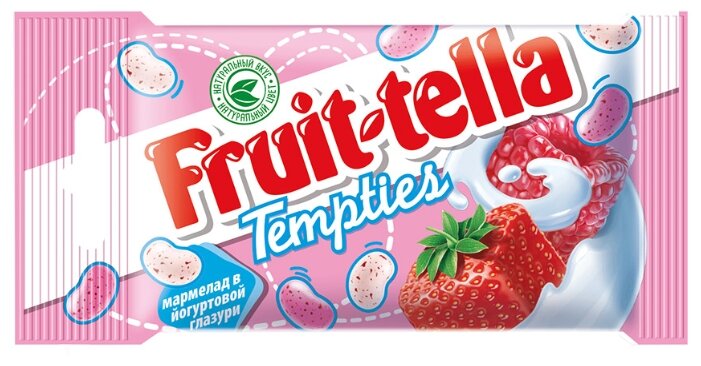 Жевательный мармелад Fruittella Tempties ягодный в йогуртовой глазури 35 г (фото modal 1)