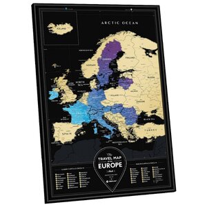 1DEA.me Скретч Карта Европы Black (фото modal nav 2)