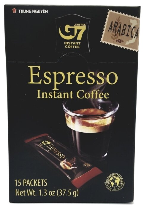 Растворимый кофе Trung Nguyen G7 Espresso Instant Coffee, в стиках (фото modal 1)