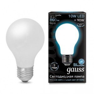 Лампа gauss E27 10Вт 4100K (фото modal nav 2)