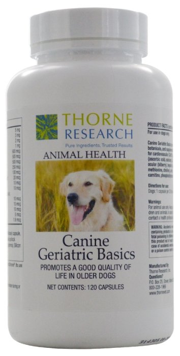 Добавка в корм Thorne Research Canine Geriatric Basics, (фото modal 1)