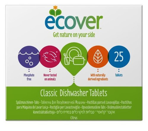 Ecover экологические таблетки для посудомоечной машины (фото modal 1)