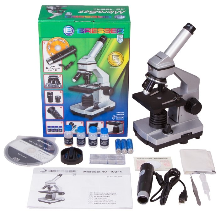 Микроскоп BRESSER Junior 40-1024x, без кейса (фото modal 10)