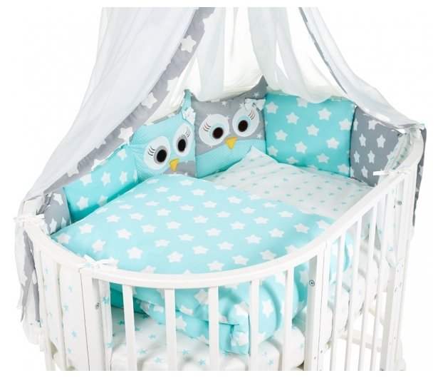 SWEET BABY комплект в овальную кроватку Civetta (10 предметов) (фото modal 2)