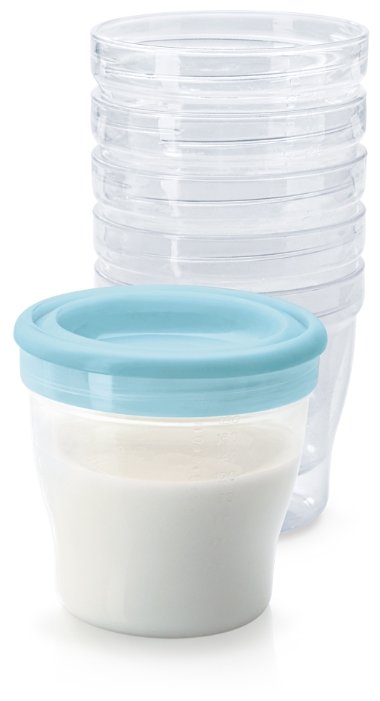 Happy Baby Набор контейнеров для хранения грудного молока и детского питания, 6 шт. (фото modal 1)