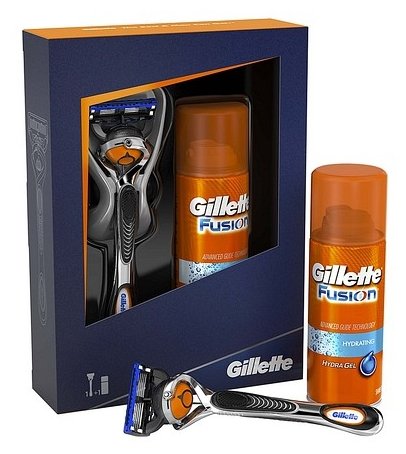 Набор Gillette гель для бритья Fusion Hydrating 75 мл, бритва Fusion ProGlide (фото modal 3)