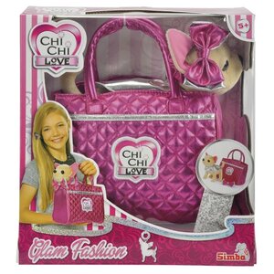 Мягкая игрушка Simba Chi chi love Чихуахуа Гламур с розовой сумочкой 20 см (фото modal nav 3)