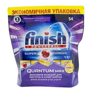 Finish Quantum таблетки (лимон) для посудомоечной машины (фото modal nav 5)