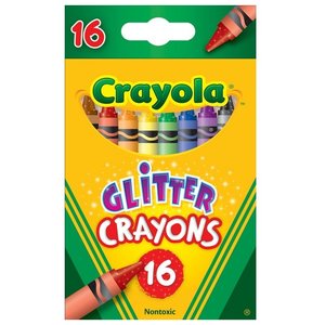 Crayola Восковые мелки с блестками 16 цветов 52-3716 (фото modal nav 1)