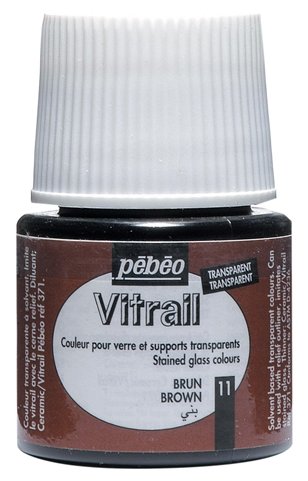 Краски Pebeo Vitrail Коричневый 050011 1 цв. (45 мл.) (фото modal 1)