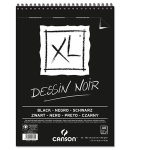 Альбом для графики Canson XL Black 42 х 29.7 см (A3), 150 г/м², 40 л. (фото modal nav 1)
