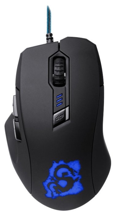 Мышь Oklick 725G DRAGON Gaming Optical Mouse Black-Blue USB (фото modal 2)