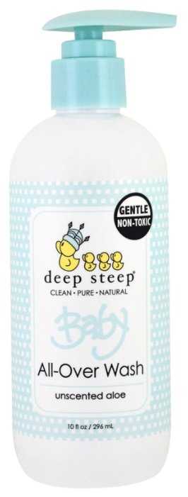 Deep Steep Шампунь и гель для тела без запаха с алоэ (фото modal 1)