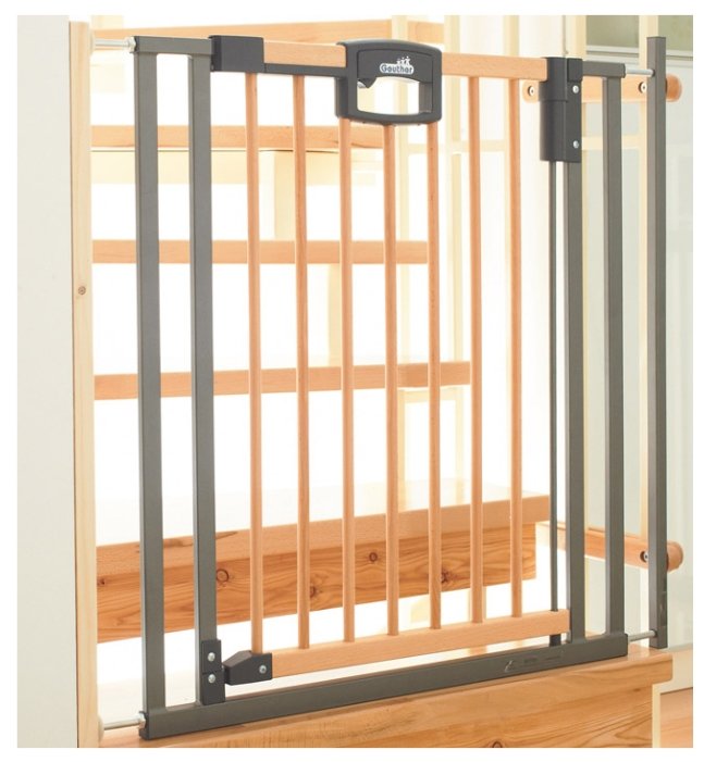 Geuther Ворота безопасности Easy Lock Wood 84,5 - 92,5 см (фото modal 2)