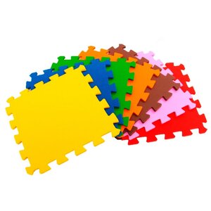 Коврик-пазл ЭкоПолимеры Разноцветный пол 6 кв.м (фото modal nav 1)
