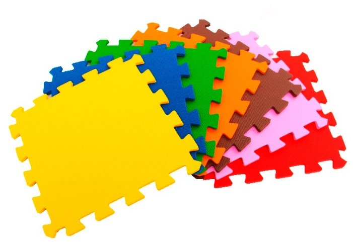 Коврик-пазл ЭкоПолимеры Разноцветный пол 6 кв.м (фото modal 1)