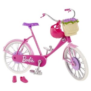 Barbie велосипед с аксессуарами (BDF35) (фото modal nav 1)